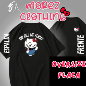 Playera oversize Hellow Kitty "Flaca"